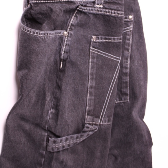 Ragged Jeans Black Wide Leg Denim Pants Size 28 - Picture 4 of 9